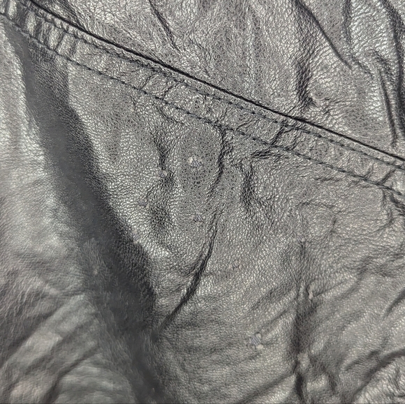 Free People Fake Out Faux Leather Wrap Skirt size woman's 12 - Picture 4 of 4